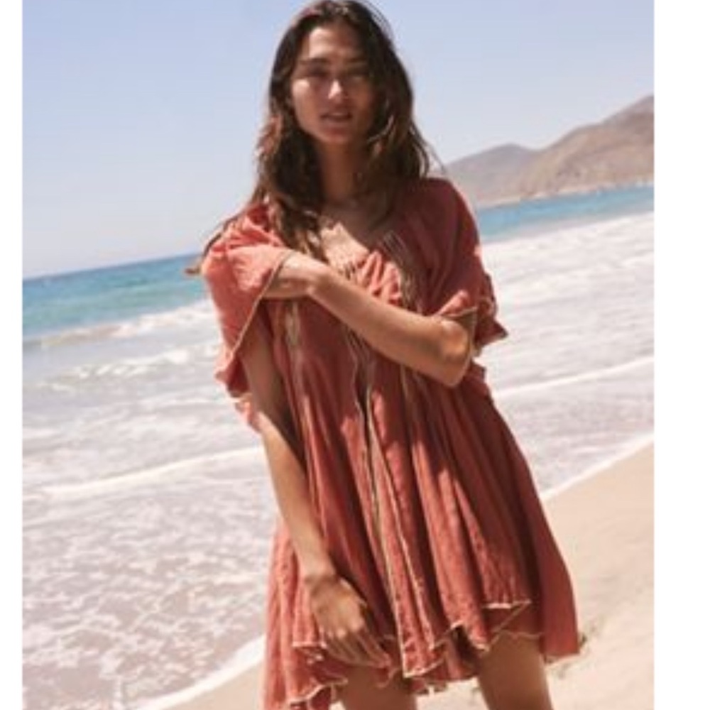 Free People Joelle Tunic Dress in “Bronzer” Color
